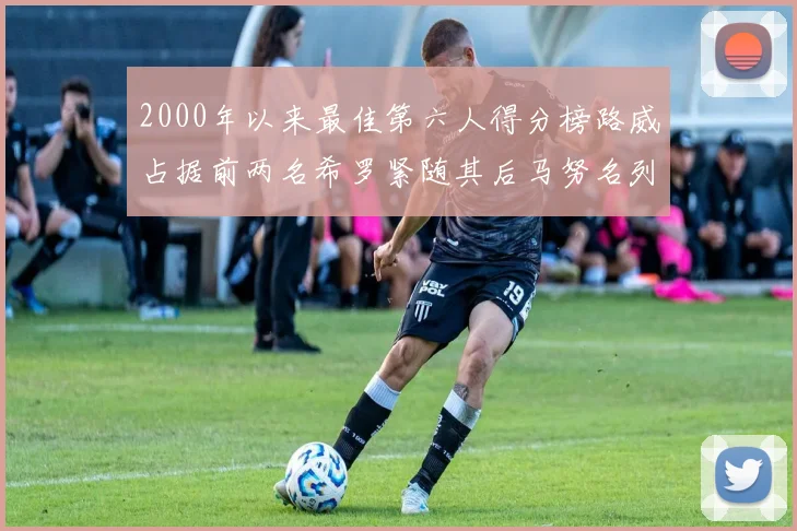 2000年以来最佳第六人得分榜路威占据前两名希罗紧随其后马努名列第五
